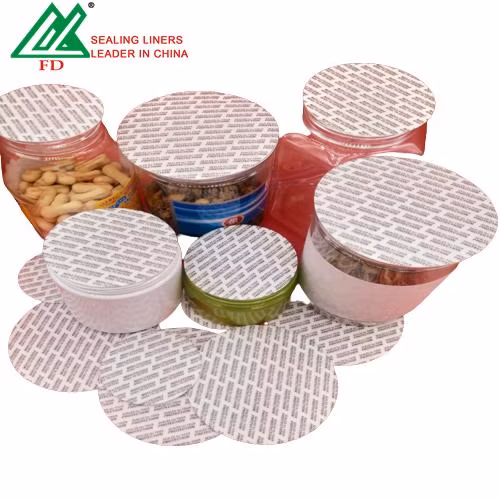 Forro de vedação por indução de tampa de garrafa de folha de alumínio de 1,0 mm para alimentos